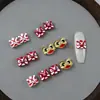 Decorações Festivas de Ano Novo Estilo Chinês Desenho Animado para Unhas Mais Vendidas, Leão Despertando Estilo Chinês Vermelho Materiais para Nail Art Atacado