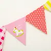 Decorações de Bandeiras, Fitas Floridas, Enfeites para Decoração de Cenário de Atividade em Sala de Aula Escolar