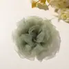 Super Ambiente de Hada Color Crema Dulce Organza Camelia Pinza de Garra DIY Accesorios para el Cabello Broche Ropa Accesorios de Flor