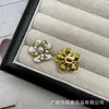 Botões Florais de Gota de Óleo Fragrante Estilo Francês Botões Florais de Pérolas Bordados à Mão Botões para Vestido de Renda Feminino