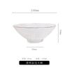 Ensaladera Europea Grande de Vidrio Sala de Estar Mesa de Centro Plato de Frutas Almacenamiento Casero de Snacks y Postres Cesta de Frutas Decorativa de Cocina