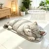TEMU Amazon Transfronteiriço Mais Vendido Tapete de Chão de Veludo Gato Pombo Quarto Tapete Plush ao Lado da Cama Sala de Estar Almofada para Pés de Sofá