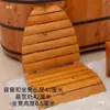 Taburete Plegable con Respaldo para Bañera de Madera de Cedro Silla para Bañera Accesorios de Madera Maciza para Salón de Belleza Baño