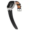 Adecuado para Correas de Apple Watch Piel Ap Acero Inoxidable Correa de Piel con Patrón Crazy Horse Correa Iwatch1109Ultra3 Venta al por Mayor