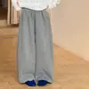 Nuevos pantalones de pierna ancha para mujer, colección otoño/invierno 2026, talla grande, corte holgado, efecto adelgazante, pantalones banana casuales, tiro alto, pierna recta, pantalones deportivos