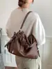 Nova Bolsa Feminina Outono 2026 Bolsa Tote Vintage Transfronteiriça de Grande Capacidade Bolsa de Ombro Macia Bolsa Transversal