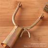 Cabezal de horquilla de metal para ropa, barra para ropa, barra para ropa, barra para ropa, conector para barra para ropa, accesorios, herramientas para colgar ropa en el balcón, cabezal de horquilla para secar ropa