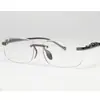 Gafas de sol de ojo de gato sin montura de borde cortado, nuevas, transfronterizas europeas y americanas para mujer, gafas de sol decorativas de leopardo personalizadas, gafas de moda