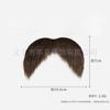 Halloween Barba Falsa Atrezzo Mascarada Actuación Disfraz Barba Bigote Falso Negro Barba de Anciano