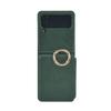 Funda de cuero con tarjetero para Samsung Zflip4, funda plegable con estampado de becerro para Samsung Zflip5