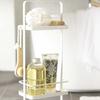 Casa de banho Fitting Rack Casa de banho Sala de estar Dreno Armazenamento rack Moderno Simples Piso Stand-standing Dust-proof Armazenamento de três camadas