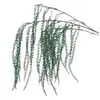Nueva Planta Verde Simulada Colgante Lágrimas de Amante del Arroz Hierba Bigote de Dragón Decoración de Pared de Fondo para Arreglo Floral de Boda Planta Simulada