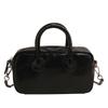 Moda 2025 Bolso Elegante de Hombro Cruzado para Mujer Nuevo Trendy Retro Bolso Bowling Estilo Occidental Lindo Bolso Cuadrado Pequeño