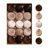 Bolas de Navidad Populares de Terciopelo Transfronterizas 6/8cm Juego de Decoraciones de Bolas Colgantes Pequeños Adornos Navideños Festivos