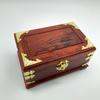 Vermelho Rosewood cosméticos caixa de joias joias caixa de armazenamento saco de cobre Rosewood caixa cosmética madeira artesanato ornamentos atacado