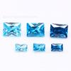 Piedras Sueltas de Zircón de Color Rectangulares de Ángulo Recto 7A 2*4-10*12mm Venta al por Mayor de Fábrica 37 # 38 # 39 # Zircón Azul Océano