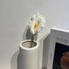 Lírios-do-calla Tricotados à Mão com Lã, Flores Preservadas, Buquês Artificiais, Arranjos de Crochê, Decorações de Flores de Mão Que Não Murcham