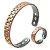 Pulsera cruzada tridimensional de dos tonos, superventas transfronteriza de Amazon, moda vintage, pulsera abierta de 9 imanes, al por mayor