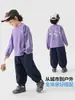 Camiseta de manga longa 100% algodão YOOOU para meninos 2026 outono nova camiseta base infantil para crianças pequenas primavera e outono