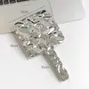 Espejo de Maquillaje de Mano Estilo Retro Ins de Celebridad de Internet Espejo Pequeño Portátil para Llevar de Mujer Espejo de Maquillaje de Mano Espejo con Mango