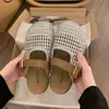 Mules Trançadas Estilo Birkenstock Retrô para Mulheres, Novo Modelo Verão 2026, Sandálias de Rede com Solas Grossas, Chinelos Mary Jane