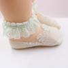 Calcetines de verano nuevos para niñas, calcetines finos para niños, calcetines de princesa de seda de hielo y cristal, calcetines de encaje, calcetines de encaje transpirables para baile