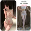 Ropa Interior Tentación Noche Larga Sexy Seductora Femenina Coqueta Erótica Transparente Ropa de Dormir Uniforme Bodysuit Tentación 2319