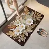Alfombra de Piso Absorbente para Baño Tridimensional 3D, Suave y Fácil de Cuidar, Alfombra para Entrada de Baño, Felpudo Doméstico Antideslizante de Secado Rápido