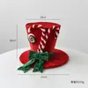 Sombrero de Elfo de Terciopelo Navideño Transfronterizo, Bastón, Colgante de Muñeco de Nieve, Decoración de Ventana, Adorno de Mesa, Arreglo de Árbol de Navidad