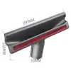 Adecuado para accesorios de aspiradora Dyson V7V8V10V11, cabezal de succión plano largo con espacio para eliminar el polvo del colchón, cabezal de cepillo suave de boca ancha.