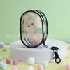 Nuevo Colgante de Muñeca para Niños Bolso Transparente para Caminar Bebé Mini Multifuncional a Prueba de Polvo Bolso Ovalado de Almacenamiento con Doble Cremallera