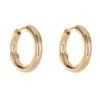Pendientes de estilo retro de Hong Kong de moda, nuevos de 2021, de estilo coreano para mujer, con anillo circular dorado de alta calidad.