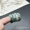 Anillos de Jadeita Natural con Diseño de Flores para Hombres y Mujeres, Garantizados Genuinos, Venta Directa del Fabricante, Venta al por Mayor