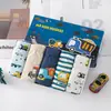 Novedad Coreana Calzoncillos Infantiles en Caja Algodón Puro Pantalones Tipo Panal para Niños Pantalones Cortos de Dibujos Animados para Niños Grandes Tienda de Fábrica