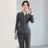 Traje de Negocios Otoñal para Mujer de Manga Larga 2026, Ropa de Trabajo para Joyería de Alta Gama