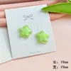 Acessórios de Joias DIY de Resina com Bolinhas e Estrelas de Camada Dupla Capa de Celular Tênis com Furos Patches Papelaria Grampos de Cabelo Material