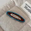 Grampo de Cabelo Ondulado Nuvem com Estampa de Leopardo Azul Contrastante Super Bonito BB Clip Grampo para Franja de Menina Coreana Grampo Lateral Acessórios de Cabelo