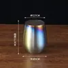 Taza de Huevo de Acero Inoxidable 304 con Forma de U de Gran Barriga Dorada Brillante Transfronteriza de Amazon Copa de Vino Creativa Venta al por Mayor desde el Fabricante