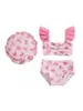 0-6M 6-12M 12-18M 18-24M 2-3A traje de baño para niños traje de baño de tres piezas