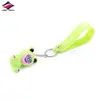 Long Zhiyu Chaveiro Luminoso de Silicone de Borracha Macia Fabricante Físico PVC Borracha Estéreo Criativo Pingente Fluorescente Feito Sob Medida