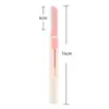 Set Cilíndrico Telescópico para Recortar Cejas, Navaja de Acero Inoxidable para Cejas de Microdistancia, Herramienta de Belleza, Navaja Telescópica Segura para Recortar Cejas