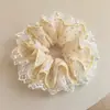 2026 Novo Estilo Elástico para Cabelo Intestino Grosso para Mulheres Corda de Cabelo Flor de Cabeça Alta Elasticidade Elástica Coque Elástico de Cabelo Corda de Cabelo para Rabo de Cavalo Acessórios de Cabelo