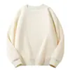 Moletom gola careca com estampa de letras estilo americano 2026, corte solto, outono e inverno, nova blusa de trabalho com logo estampado