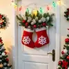 Guirlanda de Natal Cintilante Transfronteiriça, Guirlanda de Luva de Natal Brilhante, Decoração de Guirlanda de Natal
