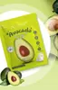 Máscara Facial Transfronteiriça Abacate Romã Pêssego Aloe Kiwi Azul 25g