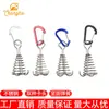Clavos para Deck de Camping, Clips para Cuerda de Tienda de Acero Inoxidable, Ganchos para Tablas de Madera, Colgadores de Cuerda de Viento con Resorte, Clips de Pulpo para Cuerda de Camping al Aire Libre