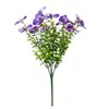 Amazon Flor Artificial de Pensamiento para Exteriores Puerta Principal Porche Jardín Patio Repisa de Ventana Maceta Decoración del Hogar