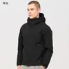Jaqueta estilo coreano para primavera e outono, unissex, corta-vento casual com capuz, à prova de vento e resistente à água, modelagem solta, versátil para atividades ao ar livre e caminhadas