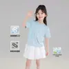 Tutu Elefantito Ropa Infantil Camiseta de Manga Corta para Niñas 2026 Verano Nuevo Estilo Top Elegante de Media Manga para Niñas Conjunto de Verano para Niñas
