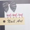 Novos Acessórios para Nail Art Laço, Laço Liso de Fita, Acessórios de Decoração de Resina Doce e Versátil para DIY de Nail Art